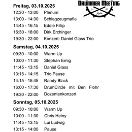 Schedule 2025