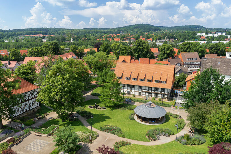 Rosengarten mit Gradierpavillon