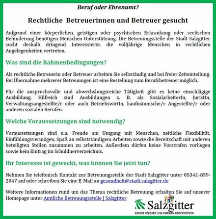 Annonce BetreuerInnen