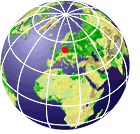 Globus mit Ansicht von Europa und Afrika