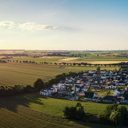 Panoramablick über ein Baugebiet in Salzgitter