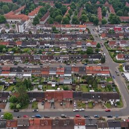 Blick auf das Quartier rund um die Swindonstraße.