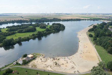 Blick vom Piratenspielplatz zur Reppnerschen Bucht.