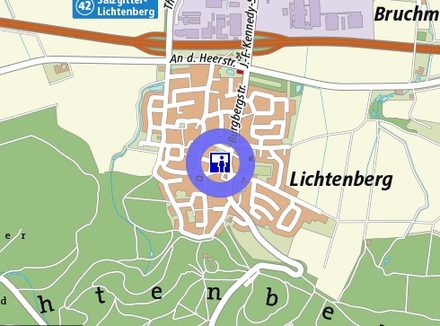 Auschnitt des Internet-Stadtplans.