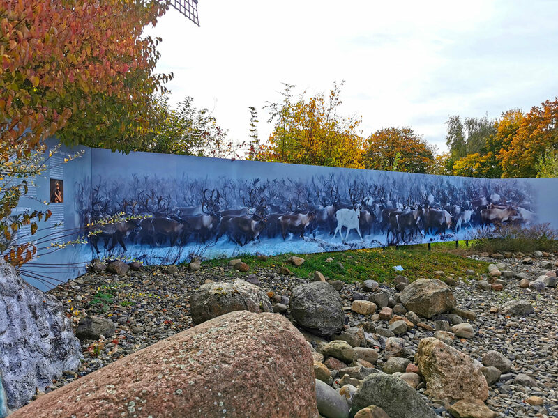 Die Rentierwand im Eiszeitgarten