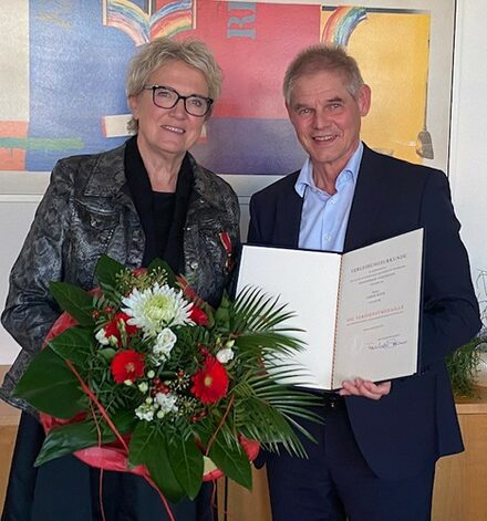 Bild von Sabine Witte und Oberbürgermeister Frank Klingebiel