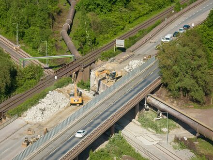 Bild der abgebrochenen Brücke