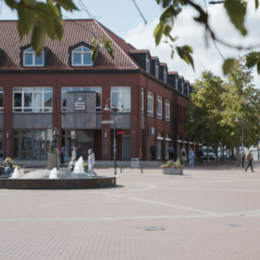 Klesmerbrunnen auf dem Klesmerplatz in Salzgitter-Bad.