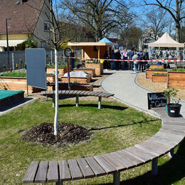 Der neue Akteursgarten bereichert das Quartier.
