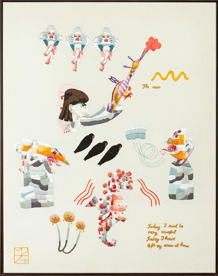 Miriam Zadil: Gesticktes Gedicht von Jean Rhys