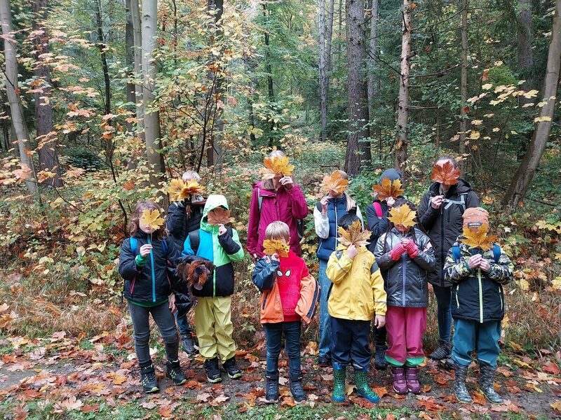 Die Kinder hatten beim Waldvormittag viel Spaß