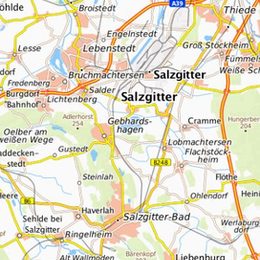 Karte von Salzgitter