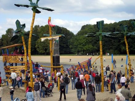 Piratenspielplatz am Salzgittersee.