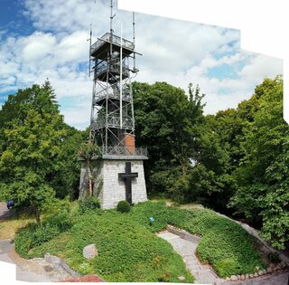 Lichtkreuz am Bismarckturm.