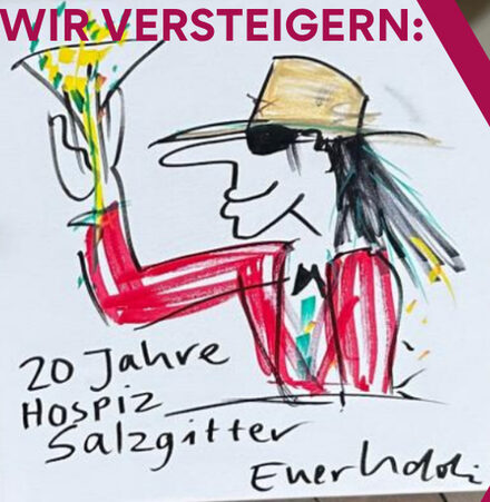 Wird zugunsten des Hospiz Salzgitter versteigert: Ein echter Udo Lindenberg.