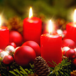 Ein Adventskranz